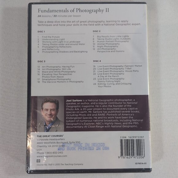 The Great Courses Fundamentals of Photography 1 & 2 DVD/Book Nat Geo Guide NEW - Picture 8 of 10